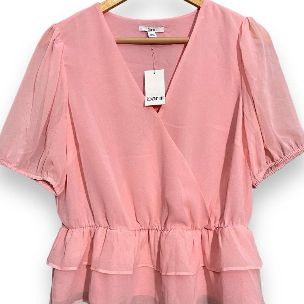 Bar iii Peplum Blouse